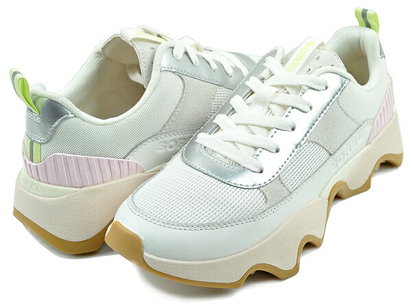 [最短即日発送!! & お得なクーポン!!] 【ソレル キネティックインパクト2 ワンダーレース】SOREL KINETIC IMPACT II WONDER LACE SEA SALT GUM16/SEL DE MER nl5097-125 レディース スニーカー ライブリーフォーム エバートレッド