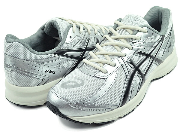 [ ポイントUP & 最大2000円OFFクーポン ] 【アシックス ジョグ 100S】asics JOG 100S WHITE/BLACK width 2E 1201a967-100 ホワイト ブラック シルバー スニーカー 幅広