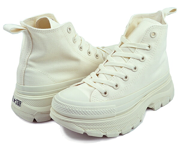 [最短即日発送!! & お得なクーポン!!] 【コンバース オールスター アール トレックウエーブ ハイ】CONVERSE ALL STAR TREKWAVE HI ECRU(31312441) 1se117 エクリュ レディース スニーカー 厚底 ベージュ