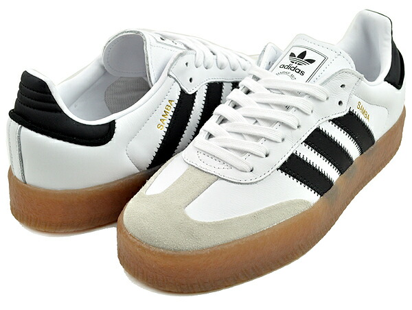 楽天市場】adidas SAMBAE W FTWWHT/CBLACK/GOLDMT ji1349