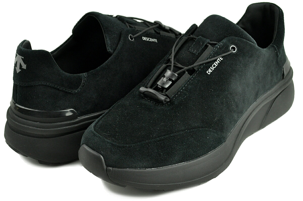 [ ポイントUP & 最大2000円OFFクーポン ] 【デザント ヴェルサー RA LE 24.2】DESCENTE VERTHER RA LE 24.2 BLACK/BLACK du4frs02u ランニングタイプ ブラックスエード VERTHER SERIES 透湿防水設計 防水 雨 レインシューズ