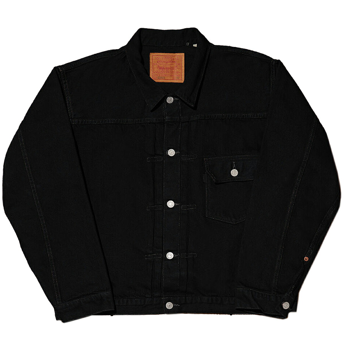 LVC TYPE I トラッカージャケット OVER-DYE BLACK 0033e-0000_2.jpg