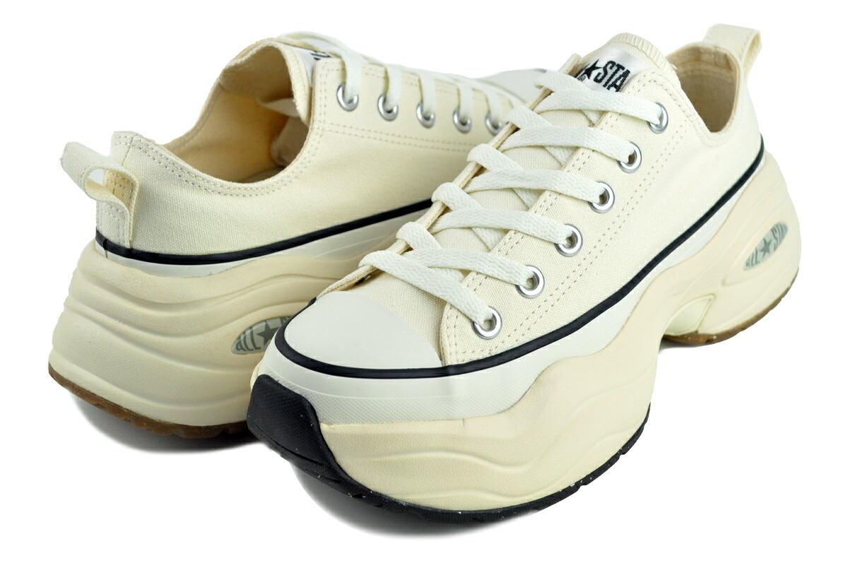 [最短即日発送!! & お得なクーポン!!] 【コンバース オールスター アール サージトレーナー オックス】CONVERSE ALL STAR SURGETRAINER OX OFF WHITE 31312412 オフホワイト レディース 厚底 スニーカー インジェクションE.V.A.