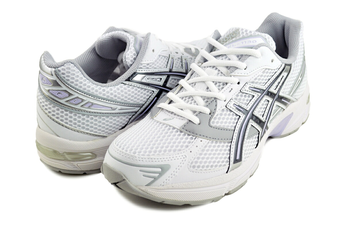 [ 尖んがり5倍\u0026最大限度2000円OFFクーポン券 ] 【アシックス 先だつもの 1130】asics GEL-1130 WHITE/CARRIER GREY 1202a164-115 ウィメンズ スニーカー メッシュ 白いこと 薄墨色 しろがね色 パープル レディース