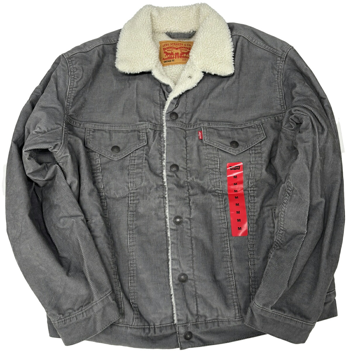 【訳あり新品】LEVI'S® VINTAGE DENIM JACKETS 楽天市場】LEVIS VINTAGE FIT SHERPA CORDUROY TRUCKER JAKET PEWTER
