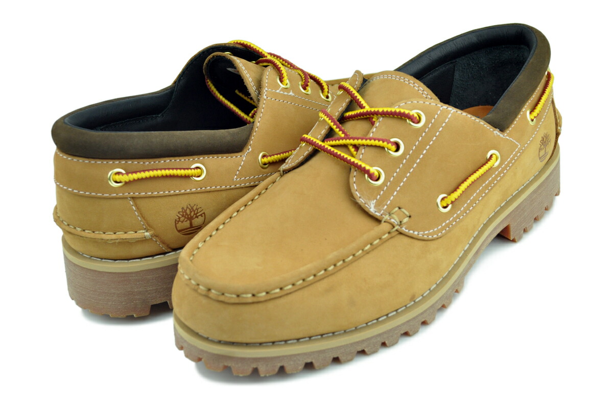 Timberland モカシン ACCENTIC 3EYE BOATシューズ Men's 3-Eye Lug Handsewn Boat Shoe - Burgundy | Timberland US