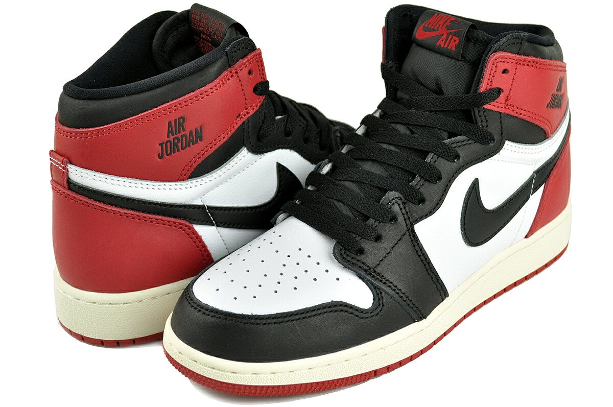 [ ポイントUP & 最大2000円OFFクーポン ] 【ナイキ エアジョーダン 1 レトロ ハイ オージー ガールズ】NIKE AIR JORDAN 1 RETRO HIGH OG GS BLACK TOE REIMAGINED white/black-v.red-sail fd1437-106 レディース スニーカー AJI つま黒｜LTD SPORTS ONLINE STORE