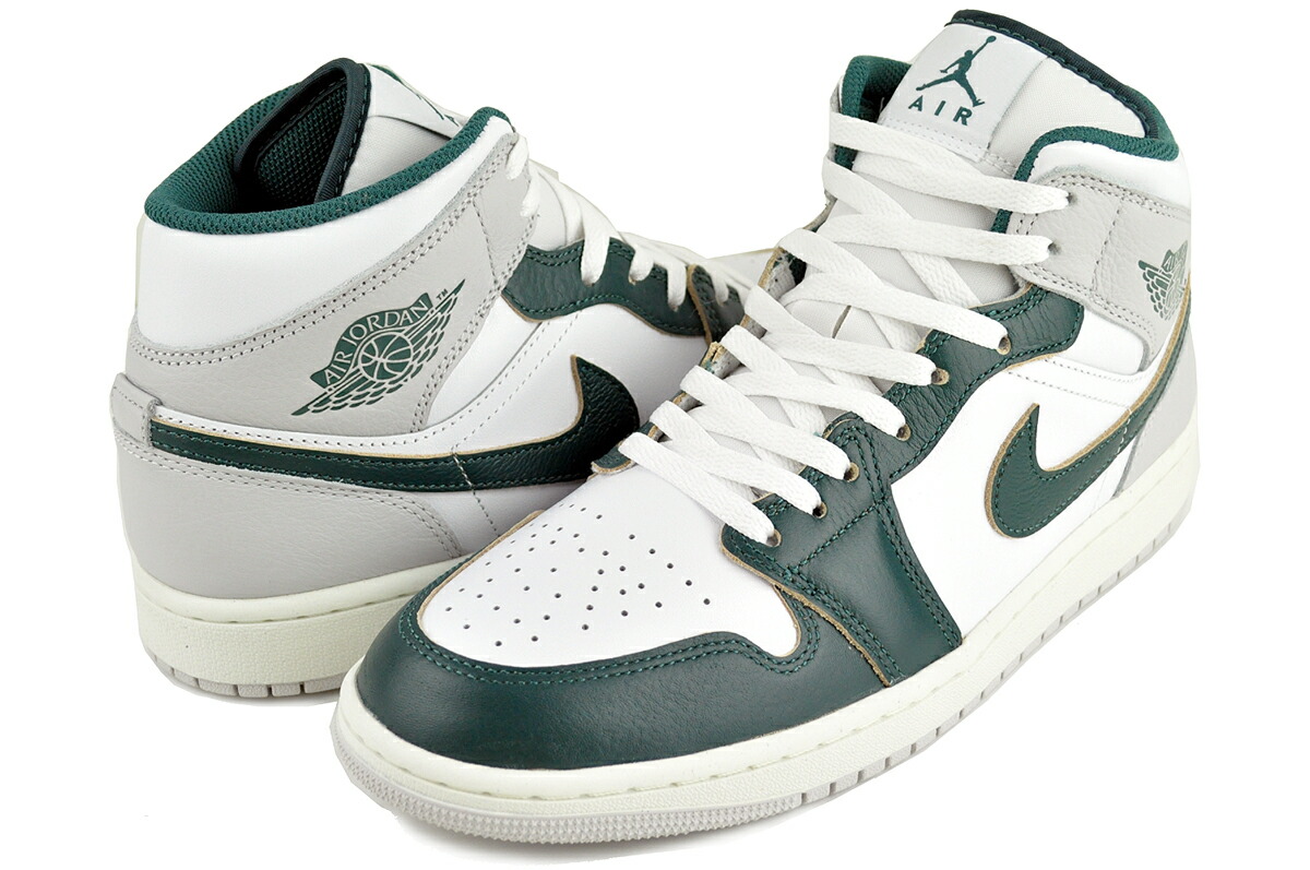 シューズ(男性用) Nike Air Jordan 1 Mid \"Lucky Green\" NIKE AIR JORDAN 1 MID ( LUCKY GREEN / BLACK - WHITE ) ナイキ