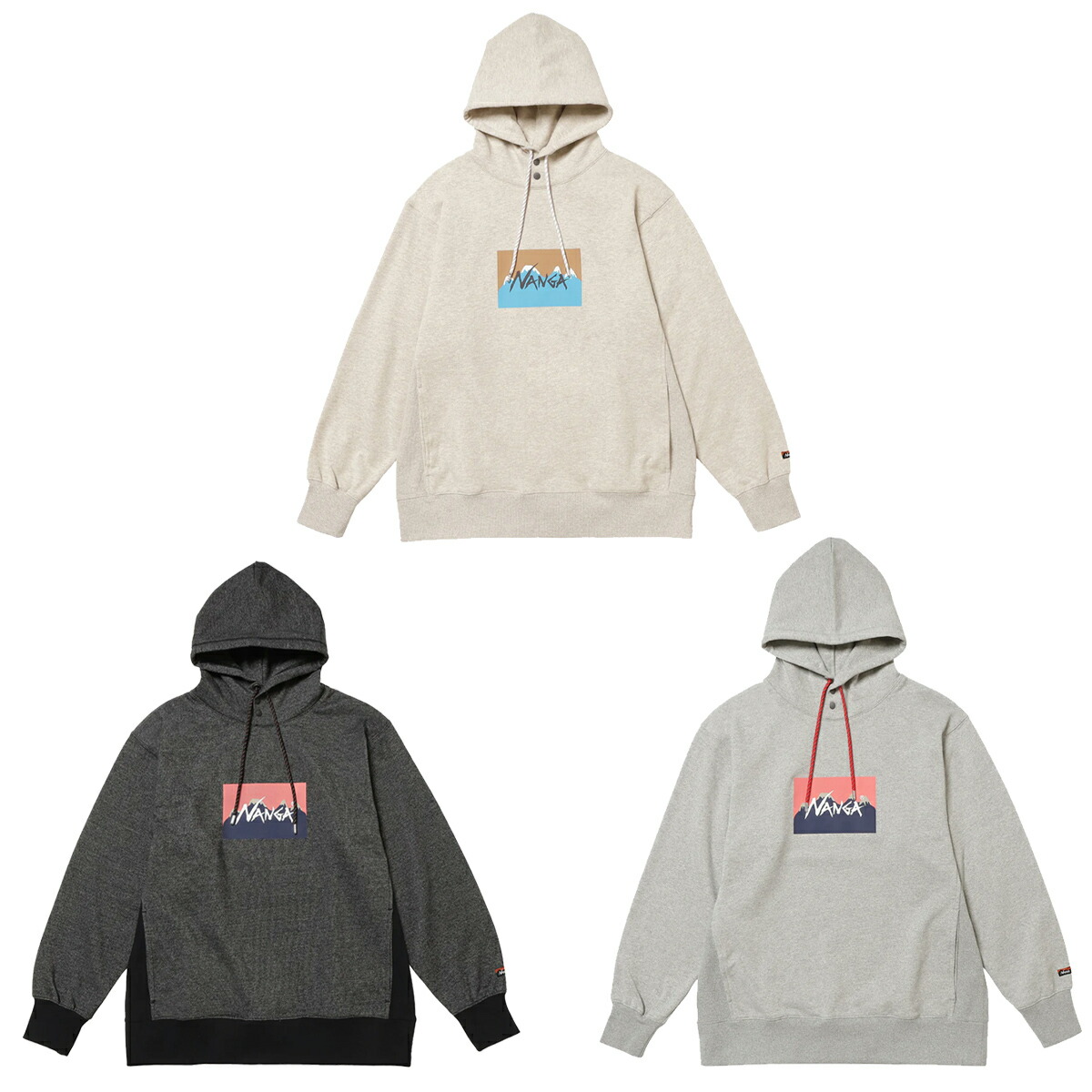 [ 尖んがり5倍\u0026最大限度2000円OFF引き換え証 ] 【ナンガ×ジェリーウカイ エコ変わり種 ナンガ ロゴタイプ フーディー】NANGA JERRY UKAI ECO HYBRID NANGA LOGOHOODIE 北西2441-1f020-a パーカー