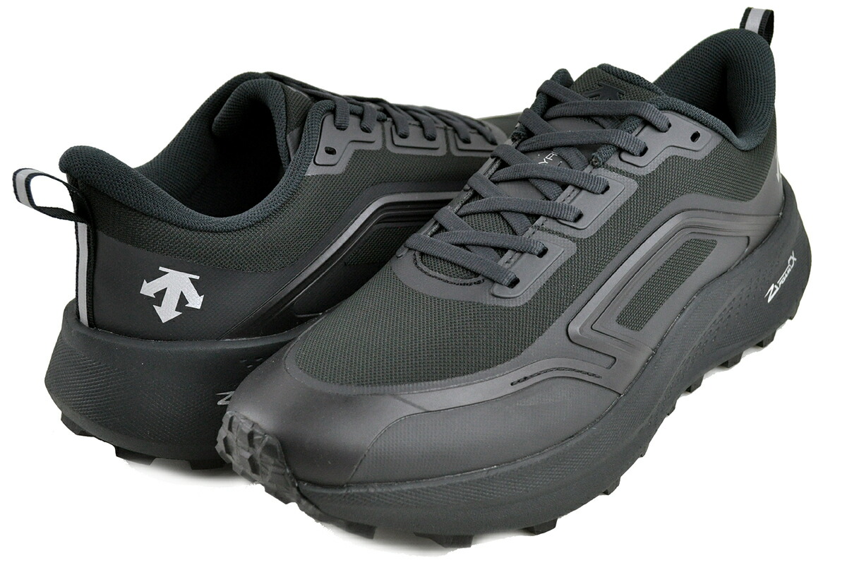 [6/15 は「5」のつく日!! \u0026 尖んがりUP!! ] 【デザント フライリッジ】DESCENTE FLYRIDGE BLACK sp313rrn83 黒いこと トレイルランニングシューズ ENERZITE VIBRAM LITEBASE Z-FOAM alpha
