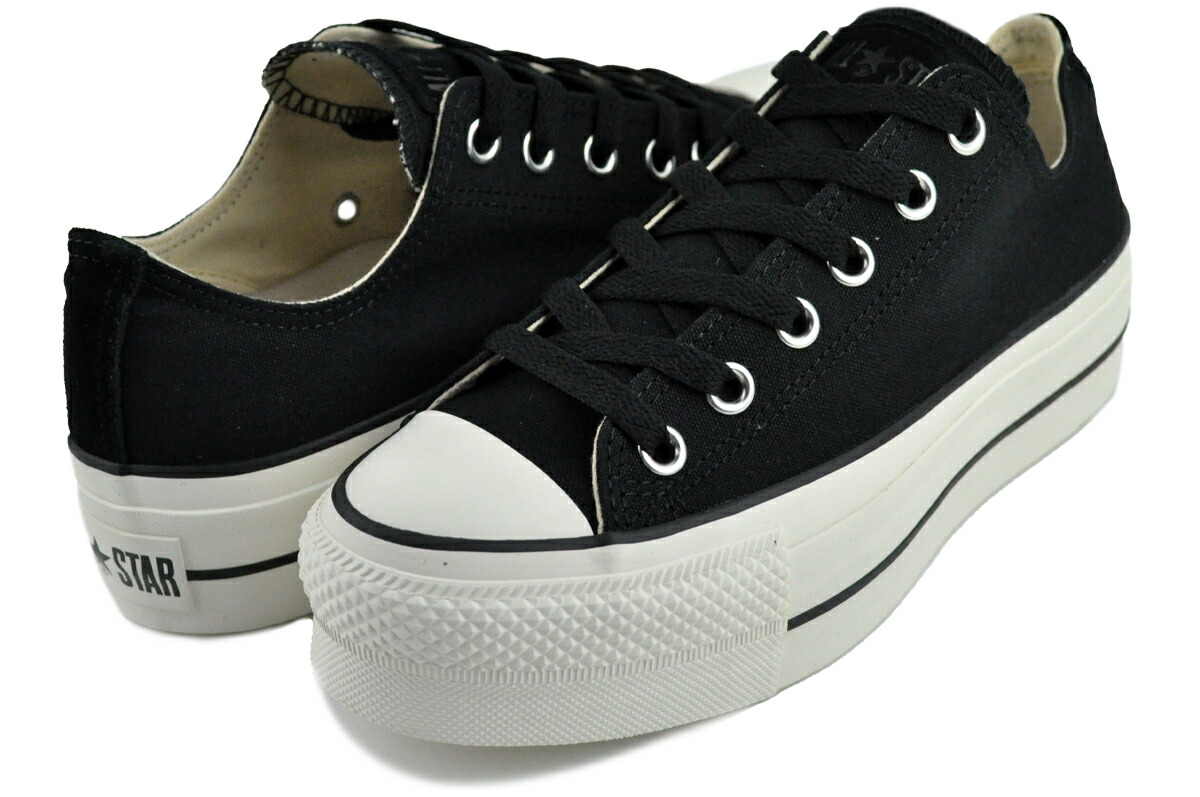 [ ポイントUP & 最大2000円OFFクーポン ] コンバース オールスター(R) リフテッド PS OX ブラック CONVERSE ALL STAR LIFTED PS OX BLACK 31314290