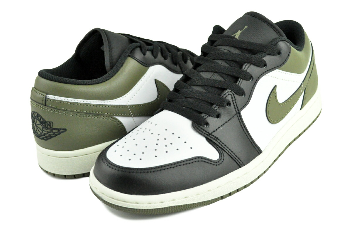 Air Jordan 1 MID ブラック/オリーブ/ホワイト 楽天市場】【ナイキ エアジョーダン 1 ロー ブラック ホワイト