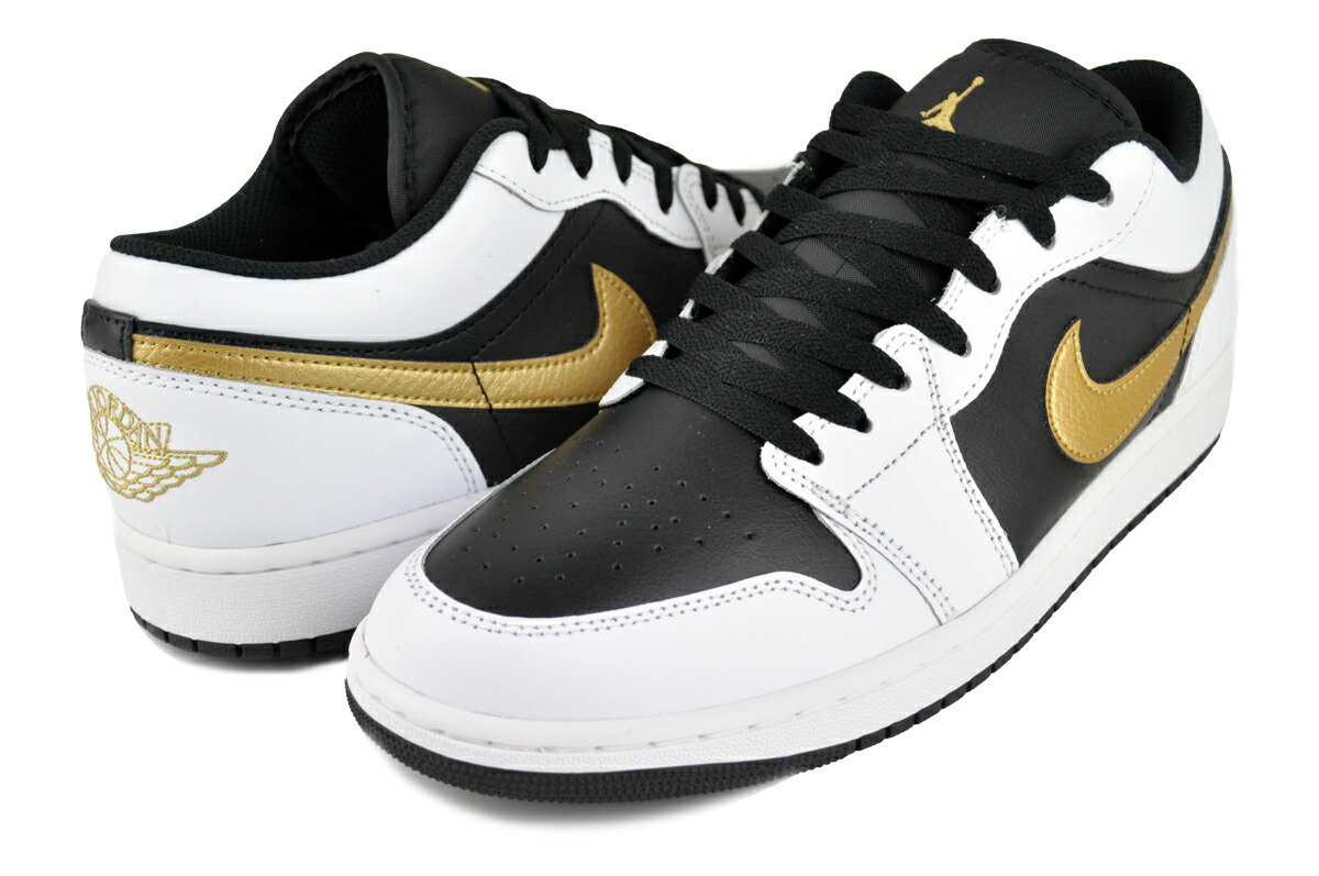 Nike Air Jordan 1 Low ホワイト メタリックゴールド 送料関税込 Size 8.5 - Air Jordan 1 Retro Low White Metallic Gold W for