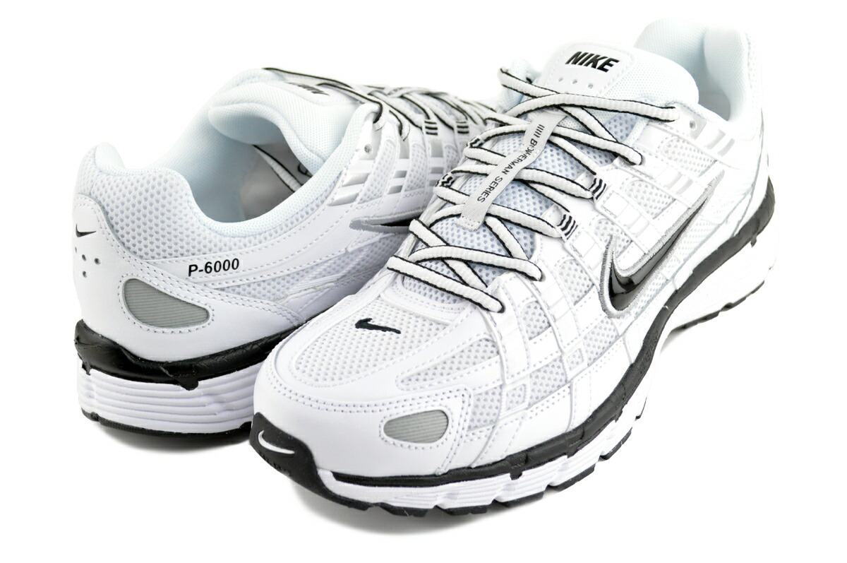 [ ポイントUP & 最大2000円OFFクーポン ] 【ナイキ P-6000 ホワイト ブラック メタリックシルバー】NIKE P-6000 wht/blk-metallic silver cd6404-107｜LTD SPORTS ONLINE STORE