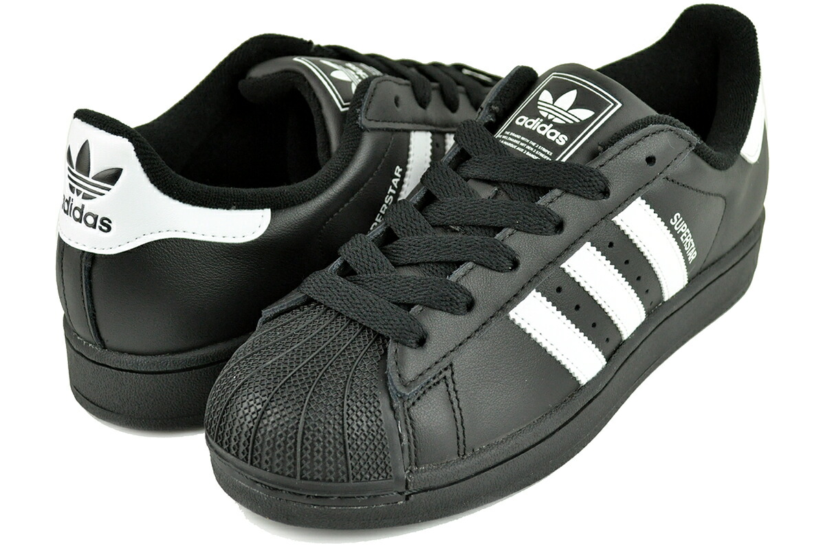 【adidas】SUPERSTAR II JI0079 ブラック/ホワイト ユニセックス adidas Superstar II Shoes - Black | Free Shipping with