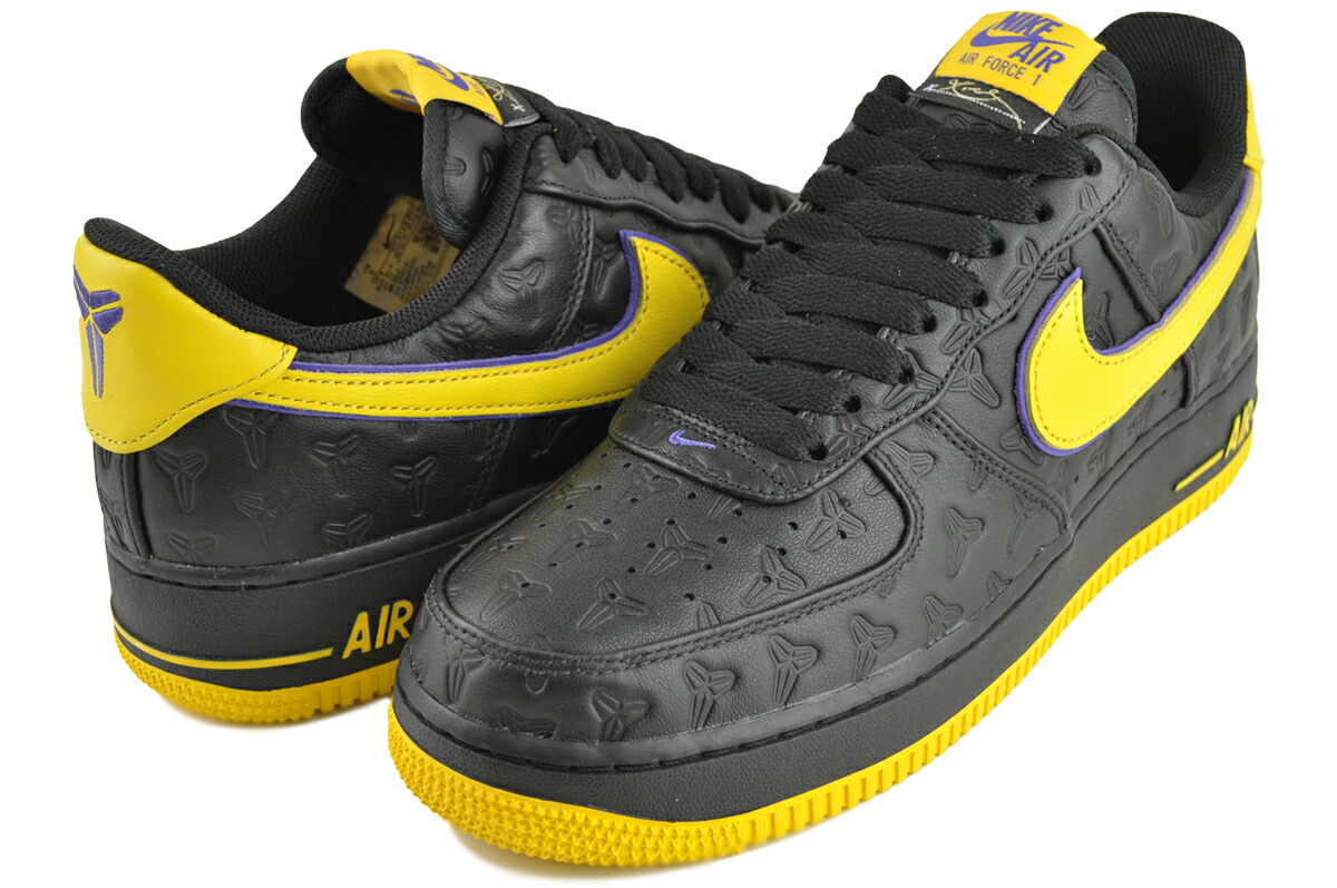 [ ポイントUP & 最大2000円OFFクーポン ] ナイキ エアフォース 1 ロー レトロ QS コービーブライアント ブラック バーシティメイズ NIKE AIR FORCE 1 LOW RETRO QS KB P KOBE BRYANT blk/varsity maize hv5122-001｜LTD SPORTS ONLINE STORE
