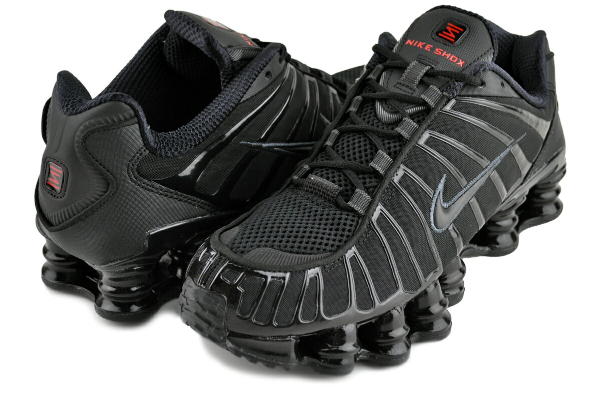 NIKE【送料/関税込】大人気☆SHOX TL WMNS BLACK AND MAX ORANGE Nike Women's Shox TL 