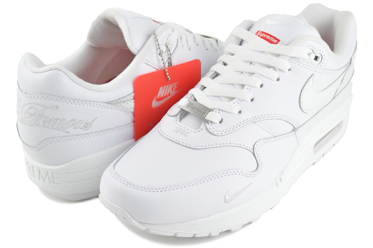 楽天市場】NIKE AIR MAX 1 87 SP SUPREME wht/wht-wht hf8813-100