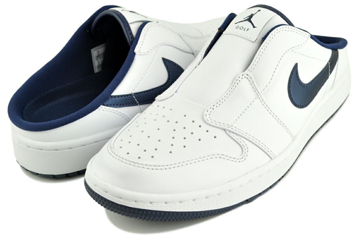 新品　ナイキ　ゴルフシューズ　エアジョーダン　ミュール　ネイビー　28cm 楽天市場】NIKE AIR JORDAN MULE GOLF university blue/black