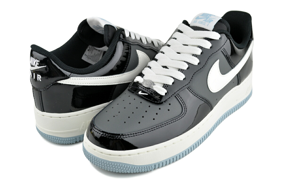 [ ポイントUP & 最大2000円OFFクーポン ] ナイキ エアフォース 1 ロー ブラック セイル アーモリーブルー NIKE AIR FORCE 1 07 blk/sail-armory blue ib7676-001