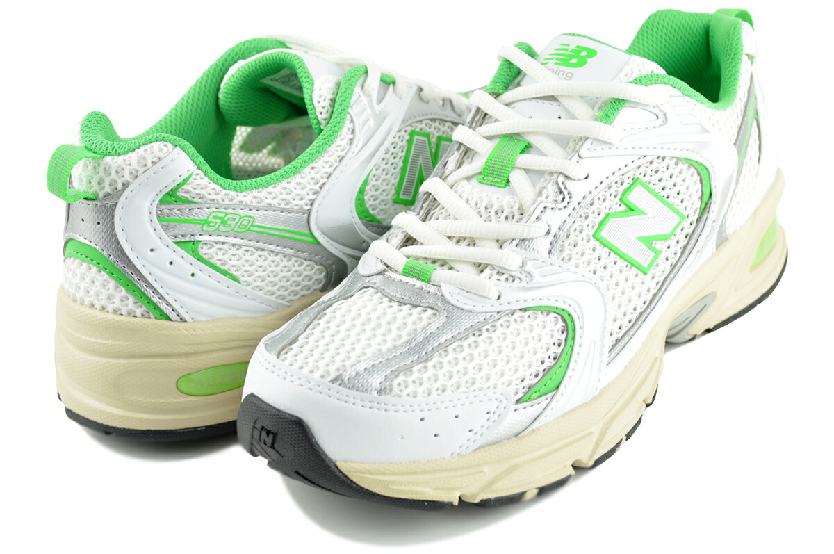 [ ポイントUP & 最大2000円OFFクーポン ] ニューバランス 530 ホワイト グリーン NEW BALANCE MR530EC WHITE GREEN mr530ec｜LTD SPORTS ONLINE STORE