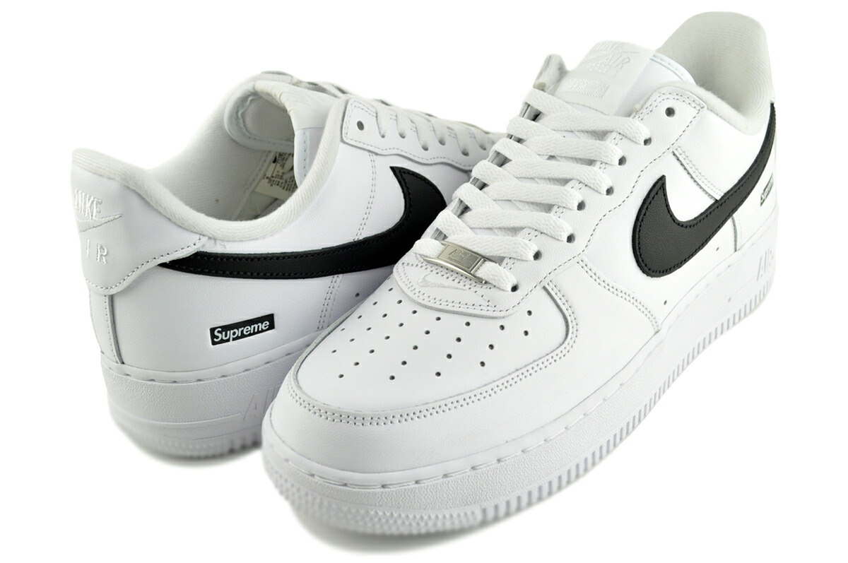 [ ポイント5倍&最大2000円OFFクーポン ] ナイキ × シュプリーム エアフォース 1 ロー ホワイト ブラック NIKE AIR FORCE 1 LOW / SUPREME wht/blk-wht cu9225-102 29,199円