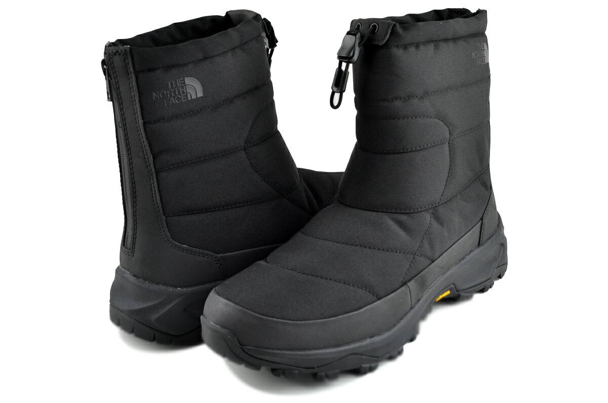 [ ポイントUP & 最大2000円OFFクーポン ] ザ ノース フェイス ヌプシ ブーティー WP バックジップ ブラック THE NORTH FACE NUPTSE BOOTIE WP BACKZIP TNF BLACK/TNF BLACK nf52577-kk