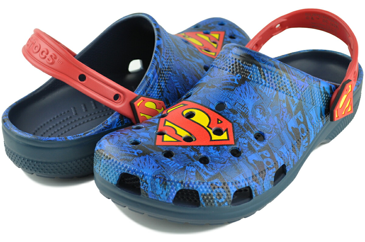 [ 15時までの注文で最短即日発送!! ] クロックス スーパーマン クラシック クロッグ マルチ crocs SUPERMAN CLASSIC CLOG MULTI 211131-90h画像