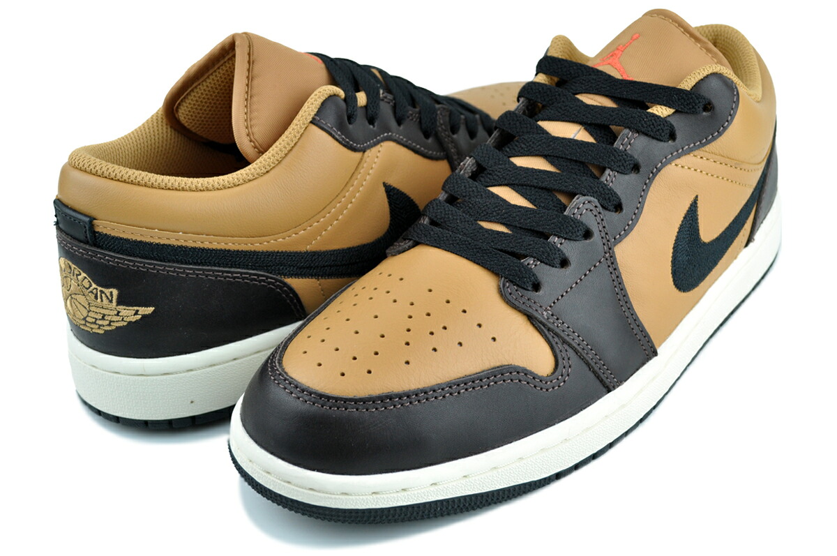 [最短即日発送!! & お得なクーポン!!] ナイキ エア ジョーダン 1 ロー SE フラックス ブラック バロックブラウン NIKE AIR JORDAN 1 LOW SE flax/blk-baroque brn hq3603-201｜LTD SPORTS ONLINE STORE