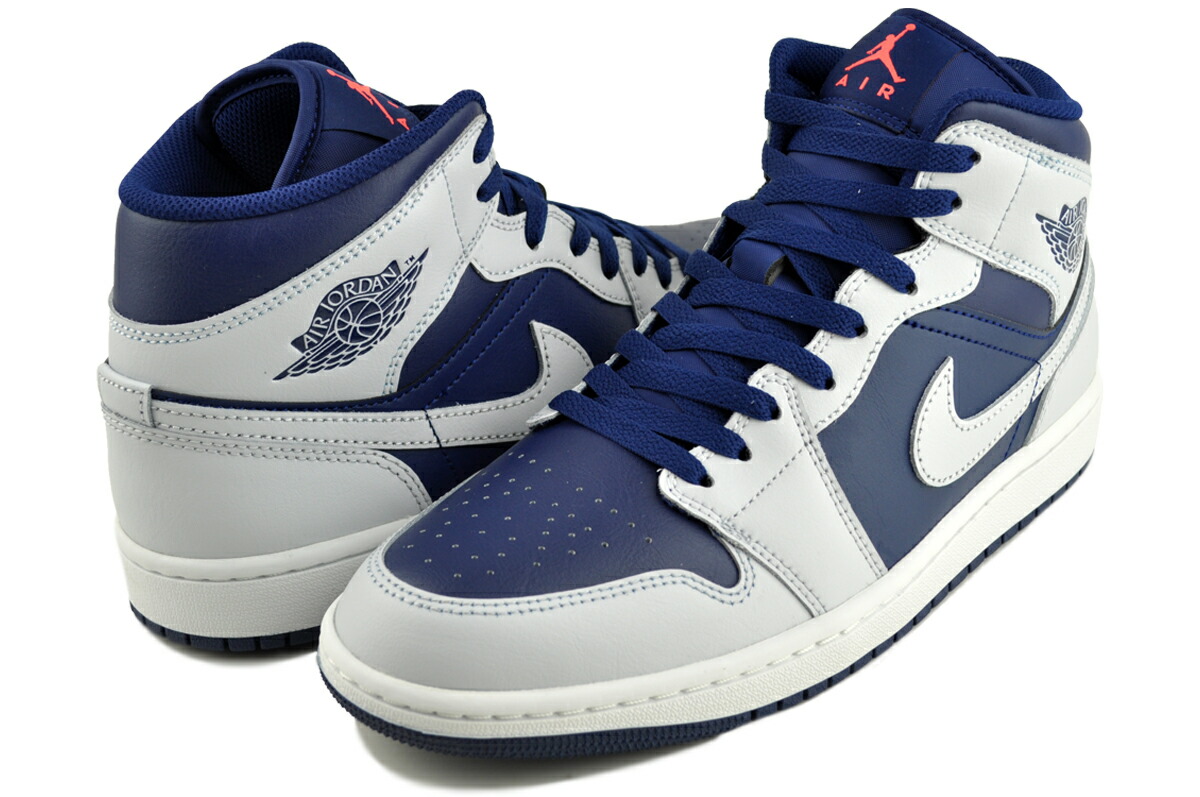 [ ポイントUP & 最大2000円OFFクーポン ] ナイキ エア ジョーダン 1 ミッド ブルーボイド ピュアプラチナム NIKE AIR JORDAN 1 MID blue void/pure platinum dq8426-403