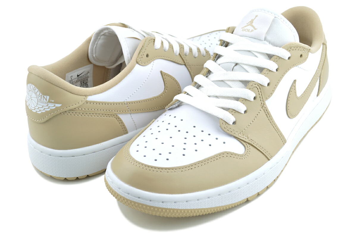 [ ポイントUP & 最大2000円OFFクーポン ] ナイキ エアジョーダン1 ロー ゴルフ ホワイト リネン NIKE AIR JORDAN 1 LOW GOLF wht/linen-wht dd9315-117｜LTD SPORTS ONLINE STORE