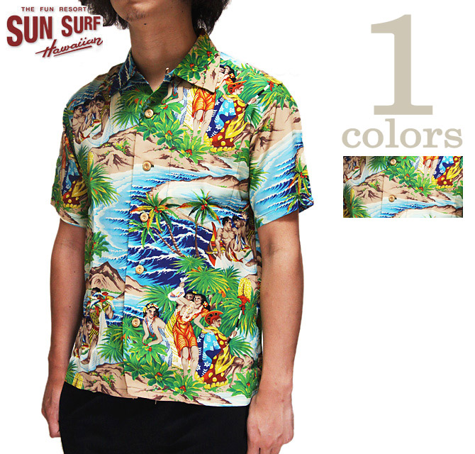 【 SUN SURF SPECIAL EDITION（サンサーフスペシャルエディション） 】　SS37862　半袖アロハシャツ 　[ Festival ]　【 PALI HAWAIIAN STYLE 】　[ アメカジ ] [ メンズ ] [ 送料・代引き手数料無料 ]