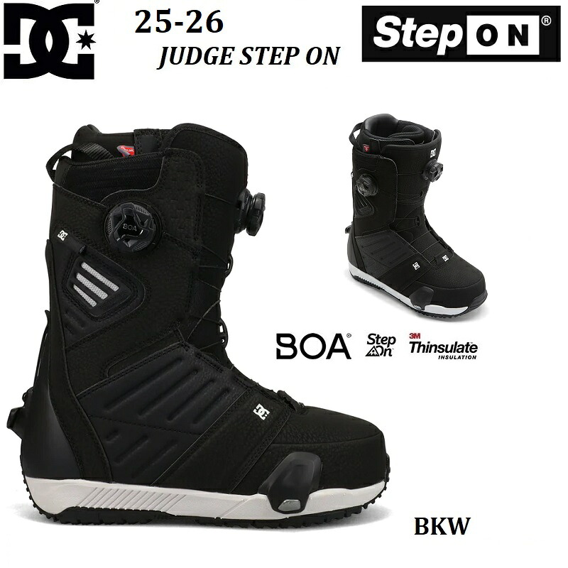 【 貨物輸送無料 】【 日本定め事品 】 25-26 DC SHOES SNOW BOOTS JUDGE STEP ON BKW JP_ DFT005001 _BKW SNOWBOARD ディーシー シューズ 価値づける 踏み段 オン 黒いこと BLACK 黒 スノーボード 踏み段はたご屋 ブーツ デュアル ボア BOA バートン BURTON 2025 2026 25/26