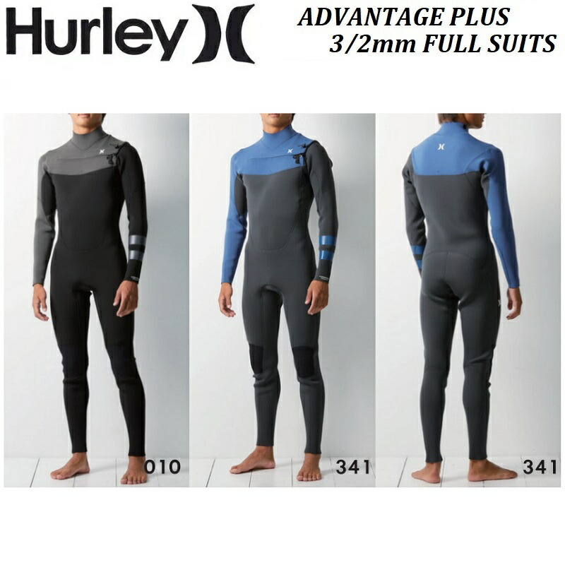 楽天市場】【 正規品 ジャパンフィット 】メンズ 2024 HURLEY WETSUITS ハーレー ウェットスーツ ADVANTAGE PLUS 3/2  mm SHORT SLEEVE FULL SUIT 010 BLACK 341 BLUE GREY ジャージ シーガル ブラック 黒 ブルー グレー  ショートスリーブ フルスーツ 大人 既成品