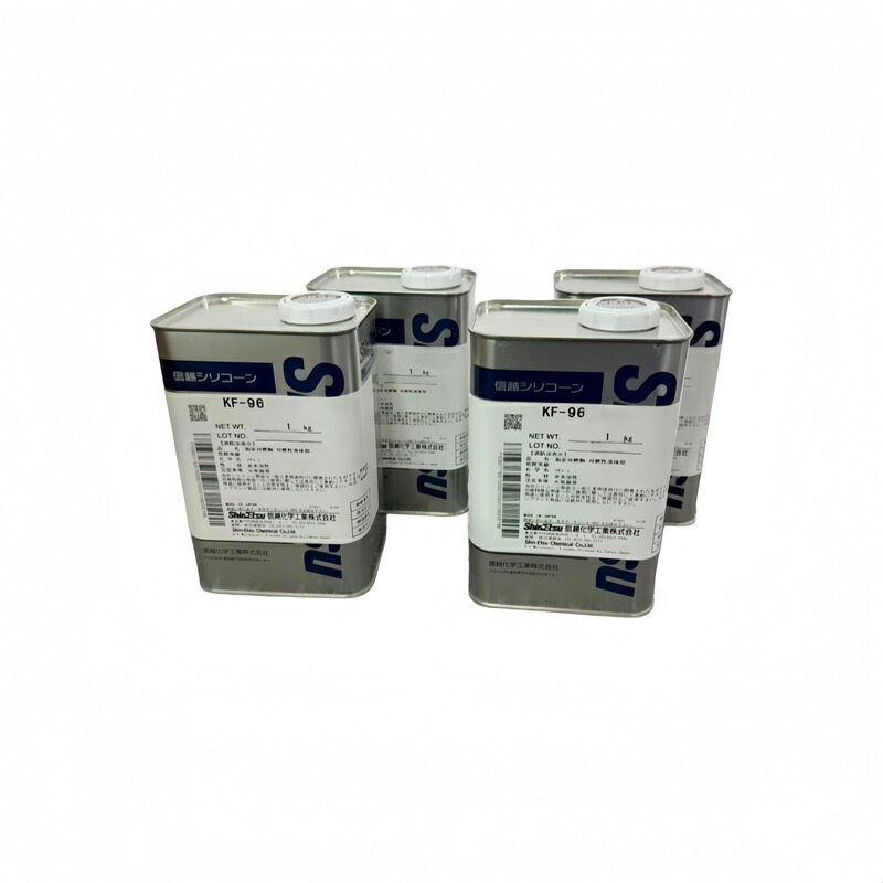信越舎密学 ケイ素樹脂油絵の具 KF-96 1000CS 1kg*4  汎用 坦々たる油絵の具 離型 撥水 日本製