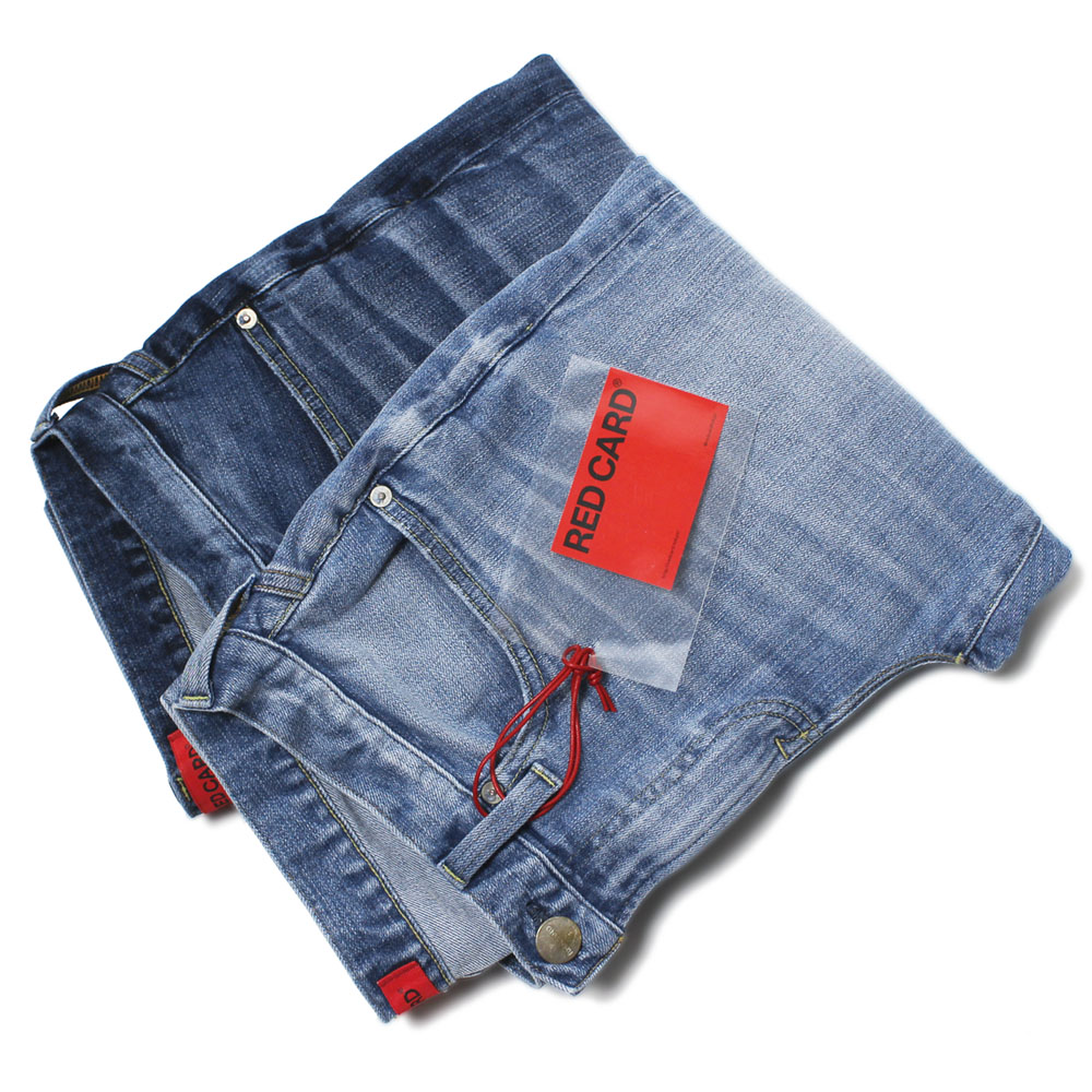 楽天市場 レッド カード Red Card デニム パンツ ウォッシュド ハイパーストレッチ リズム クロップ Rhythm Crop Slim Tapered Cropd ユーズドブルー Tatsuya Light Used インディゴ Tatsuya Mid Used Luccicare