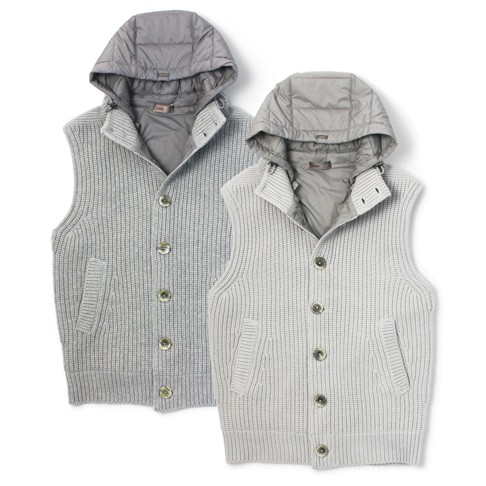 ヘルノ HERNO RESORT コレクション ニット ジレ ベスト MC009UR-70048 19288