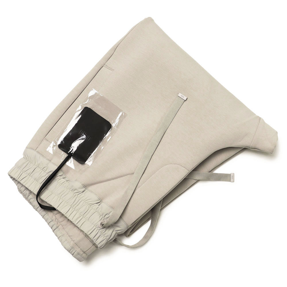 デュノ / DUNO / リラックス パンツ / ウエストゴム コットン スウェット / セットアップ対応 / MOSO-BARDI 【グレージュ】【SALE 20】