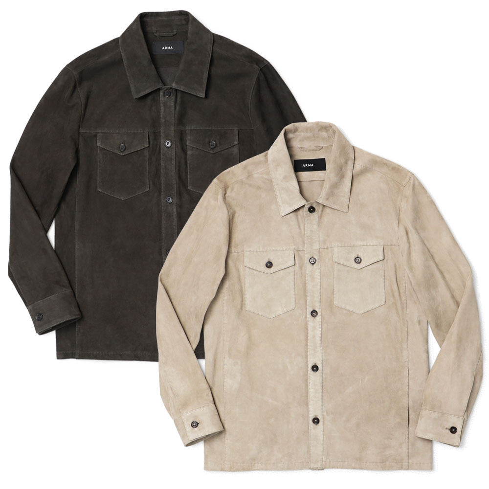 楽天市場】アルマ / ARMA / PEAK / レザーシャツアウター / ゴート