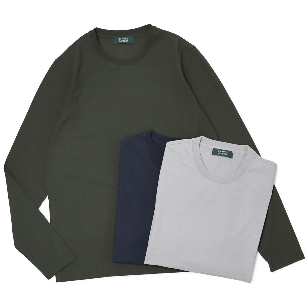 リキッドコットンロングスリーブクルーネック スリップTシャツ セール】USAコットン 袖リブ ポケット付き スーパービッグ