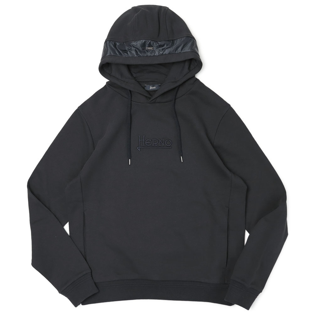 未使用 HERNO ハイブリッド ダウン 切替 スウェット パーカー 52/XL 未使用 HERNO ハイブリッド ダウン 切替 スウェット パーカー 52