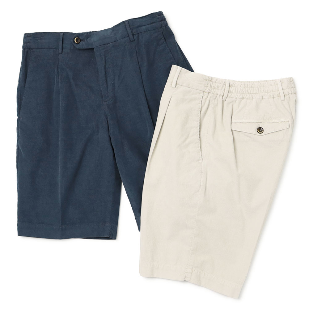 PT TORINO / ピーティー トリノ / ショートパンツ / SHORT 1P JOGGER / 超軽量サマーストレッチコール / コットン【CBBTJKZA0CL1-VT97】【022.グレージュ/370.ネイビー】【SALE 20】