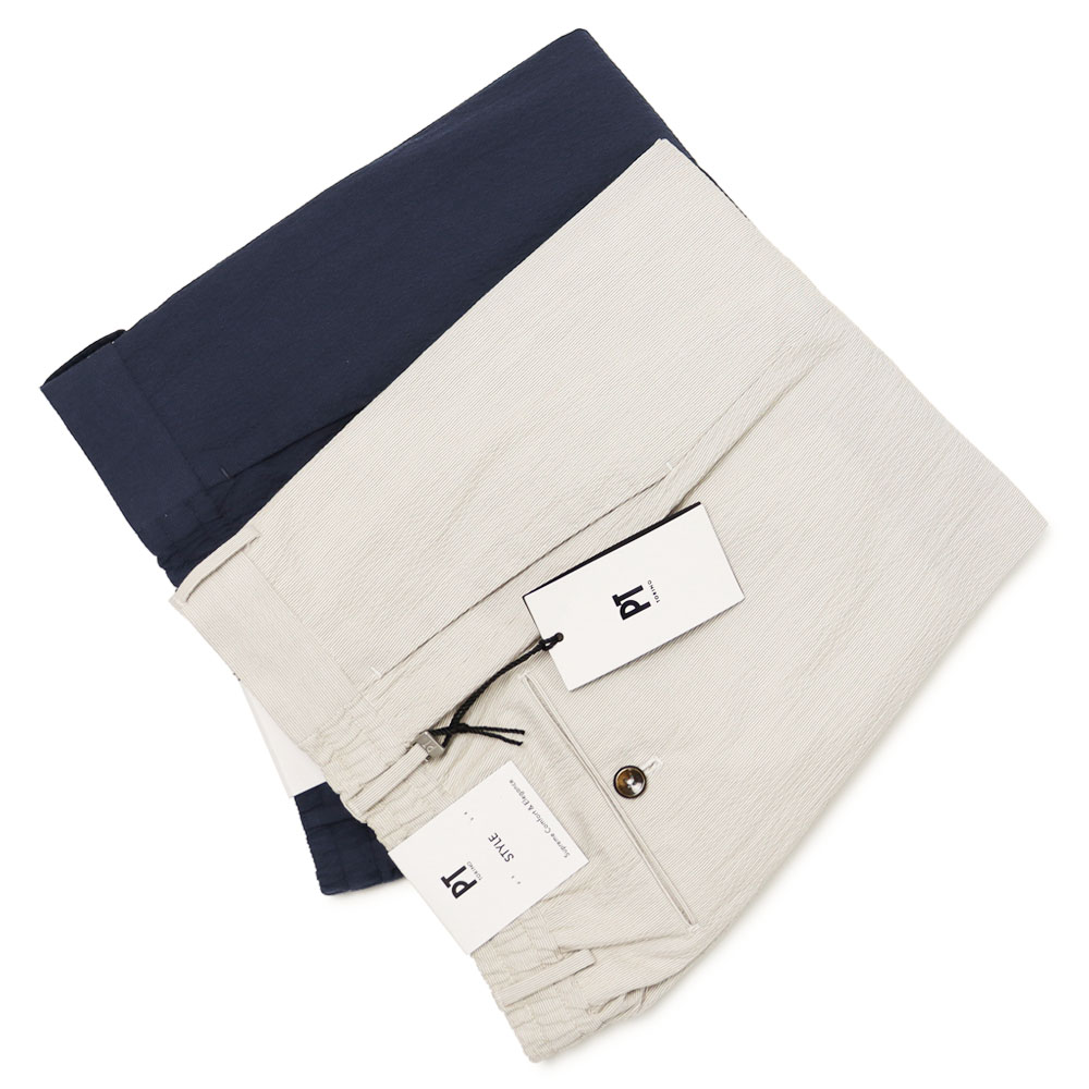 PT TORINO / ピーティー トリノ / SLIM JOGGER / スリム ジョガー / スリム フィット / SLIM FIT / リラックス パンツ / サマーストレッチシアサッカー / COVSJGZ20CL1-SD83 【0040.ライトベージュ / 0360.ネイビー】【SALE 20】|luccicare