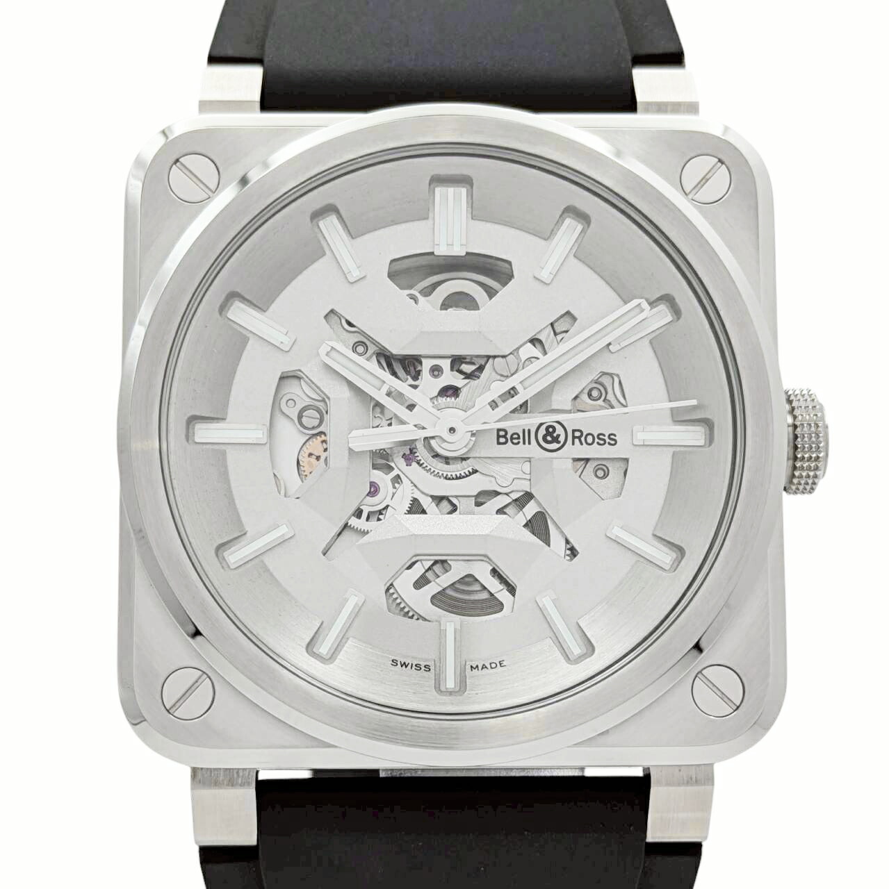 Bell\u0026Ross 呼びりん\u0026天使の都市 BR-03 SKELETON GREY STEEL  領域制限事項250本 41粍 BR03A-GR-SKST/SRB 【LCE_0000009281025】【見せびらかす新品】【時辰儀】【佐川急便で送りとどける】 腕時計-メンズ腕時計
