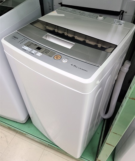 2019年製 全自動電気洗濯機 AQUA 4.5KG AQW-S45H abrahamlincolnsoacha