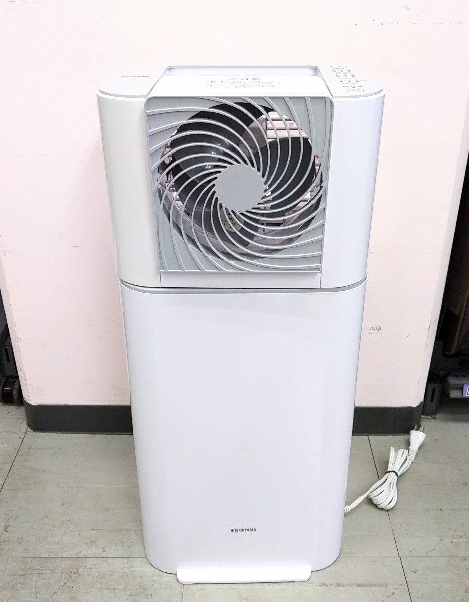 【中古品】アイリスオーヤマKIJDC-L50-Wサーキュレーター衣類乾燥除湿機 IRIS OHYAMA 除湿器 サーキュレーター 衣類乾燥 5L KIJDC-L50
