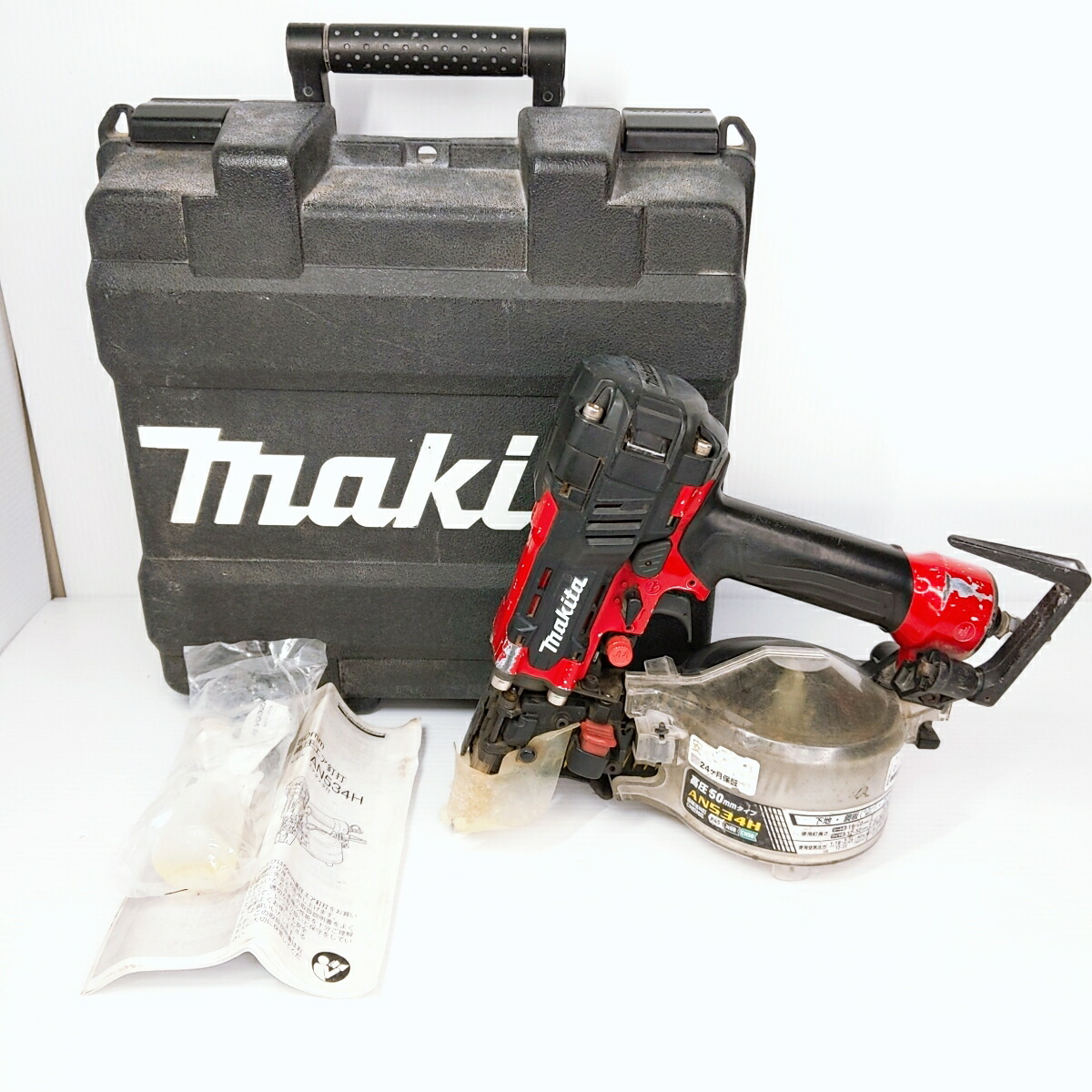 【中古品】makita マキタ 50粍高圧大気圏釘打 AN534H〇YR-53015〇