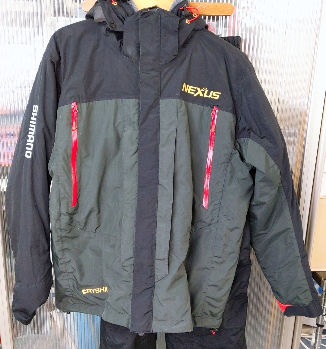 【中古品】SHIMANO シマノ ネクサス･DSコールドウェザースーツ 黒いこと RB-125P〇YR-53108〇