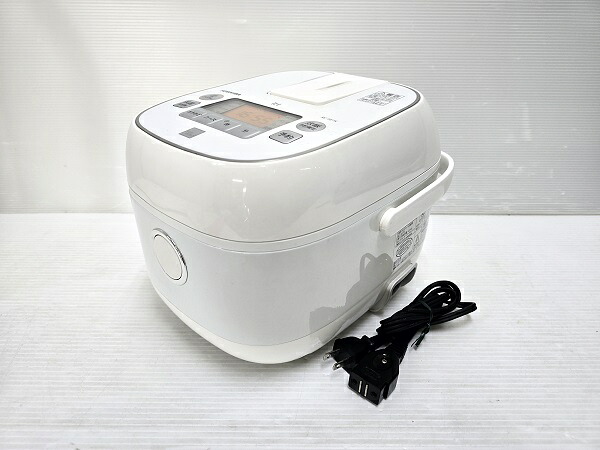 【中古品】 東芝 TOSHIBA IH方式 炊飯器 3合炊き RC-5E7X 2021年製 ホワイト ○YR-18697○