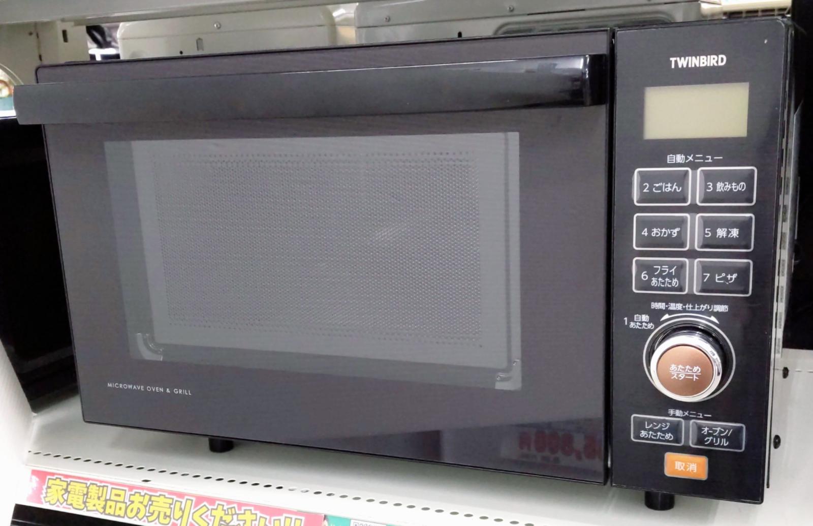 【中古品】ツインバード オーブンレンジ ブラック 2020年製 MW-FS18B〇〇YR-54470〇｜リサイクルーチェ
